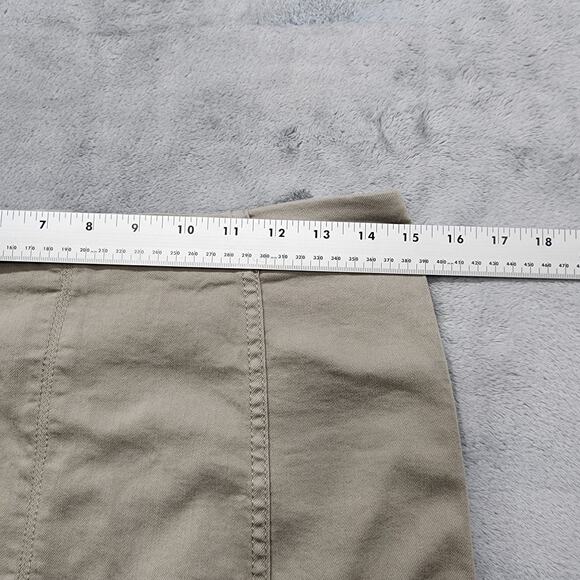 JOLT Skirt Womens 11 30W Tan Taupe Khaki Stretch Mini Back Zip Gorpcore Preppy - Picture 7 of 9